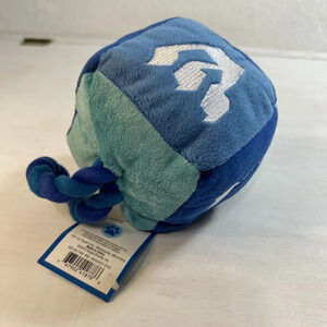 Dog Toy Red Square with Rope Blue